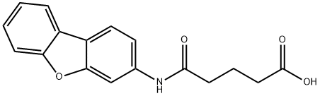 5-(dibenzo[b,d]furan-3-ylamino)-5-oxopentanoic acid Struktur