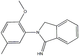 2-(2-methoxy-5-methylphenyl)-1-isoindolinimine Struktur