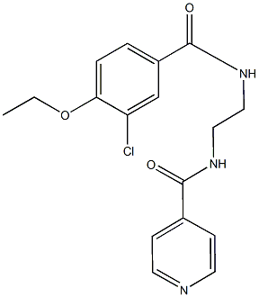 N-{2-[(3-chloro-4-ethoxybenzoyl)amino]ethyl}isonicotinamide Struktur