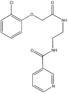 N-(2-{[2-(2-chlorophenoxy)acetyl]amino}ethyl)nicotinamide Struktur