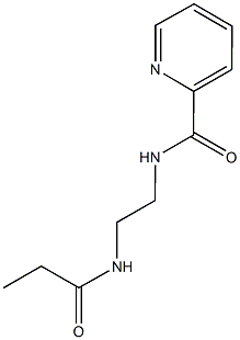 N-[2-(propionylamino)ethyl]-2-pyridinecarboxamide Struktur