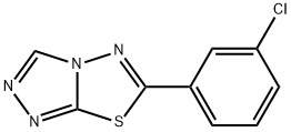 6-(3-chlorophenyl)[1,2,4]triazolo[3,4-b][1,3,4]thiadiazole Struktur