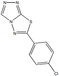 6-(4-chlorophenyl)[1,2,4]triazolo[3,4-b][1,3,4]thiadiazole Struktur