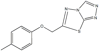 6-[(4-methylphenoxy)methyl][1,2,4]triazolo[3,4-b][1,3,4]thiadiazole Struktur