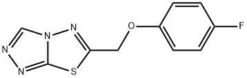 6-[(4-fluorophenoxy)methyl][1,2,4]triazolo[3,4-b][1,3,4]thiadiazole Struktur