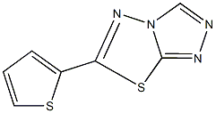 6-(2-thienyl)[1,2,4]triazolo[3,4-b][1,3,4]thiadiazole Struktur