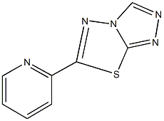 6-(2-pyridinyl)[1,2,4]triazolo[3,4-b][1,3,4]thiadiazole Struktur