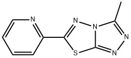 3-methyl-6-(2-pyridinyl)[1,2,4]triazolo[3,4-b][1,3,4]thiadiazole Struktur