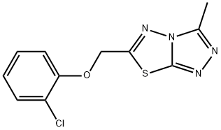 6-[(2-chlorophenoxy)methyl]-3-methyl[1,2,4]triazolo[3,4-b][1,3,4]thiadiazole Struktur