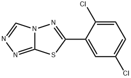 6-(2,5-dichlorophenyl)[1,2,4]triazolo[3,4-b][1,3,4]thiadiazole Struktur