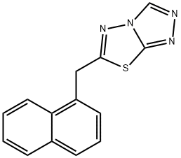 6-(1-naphthylmethyl)[1,2,4]triazolo[3,4-b][1,3,4]thiadiazole Struktur