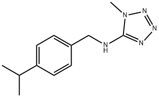 N-(4-isopropylbenzyl)-N-(1-methyl-1H-tetraazol-5-yl)amine Struktur