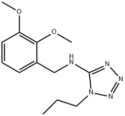 N-(2,3-dimethoxybenzyl)-N-(1-propyl-1H-tetraazol-5-yl)amine Struktur