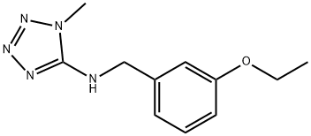 N-(3-ethoxybenzyl)-N-(1-methyl-1H-tetraazol-5-yl)amine Struktur