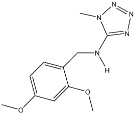 N-(2,4-dimethoxybenzyl)-N-(1-methyl-1H-tetraazol-5-yl)amine Struktur