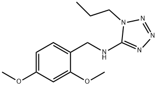 N-(2,4-dimethoxybenzyl)-N-(1-propyl-1H-tetraazol-5-yl)amine Struktur