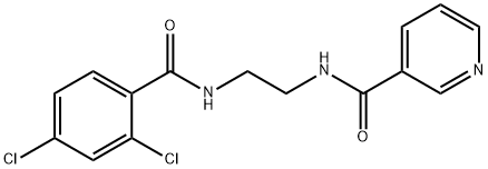 N-{2-[(2,4-dichlorobenzoyl)amino]ethyl}nicotinamide Struktur