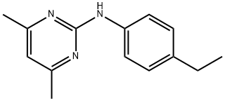 N-(4,6-dimethyl-2-pyrimidinyl)-N-(4-ethylphenyl)amine Struktur