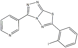 6-(2-iodophenyl)-3-(3-pyridinyl)[1,2,4]triazolo[3,4-b][1,3,4]thiadiazole Struktur