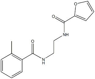 N-{2-[(2-methylbenzoyl)amino]ethyl}-2-furamide Struktur