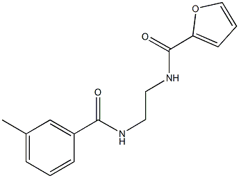 N-{2-[(3-methylbenzoyl)amino]ethyl}-2-furamide Struktur