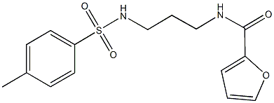 N-(3-{[(4-methylphenyl)sulfonyl]amino}propyl)-2-furamide Struktur