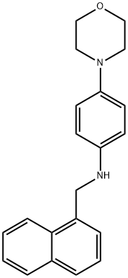 N-[4-(4-morpholinyl)phenyl]-N-(1-naphthylmethyl)amine Struktur