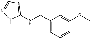 N-(3-methoxybenzyl)-N-(1H-1,2,4-triazol-3-yl)amine Struktur