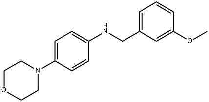 N-(3-methoxybenzyl)-N-[4-(4-morpholinyl)phenyl]amine Struktur