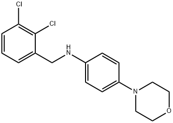 N-(2,3-dichlorobenzyl)-N-[4-(4-morpholinyl)phenyl]amine Struktur