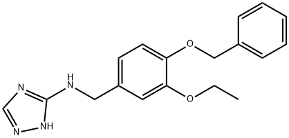 N-[4-(benzyloxy)-3-ethoxybenzyl]-N-(1H-1,2,4-triazol-3-yl)amine Struktur