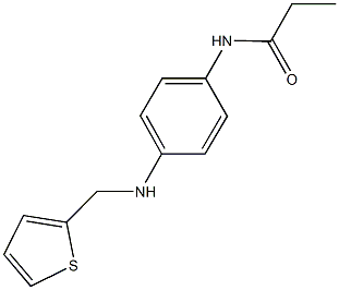 N-{4-[(2-thienylmethyl)amino]phenyl}propanamide Struktur