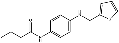 N-{4-[(2-thienylmethyl)amino]phenyl}butanamide Struktur