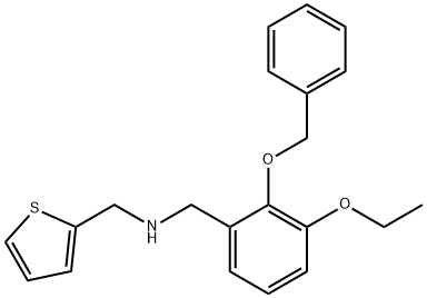 N-[2-(benzyloxy)-3-ethoxybenzyl]-N-(2-thienylmethyl)amine Struktur