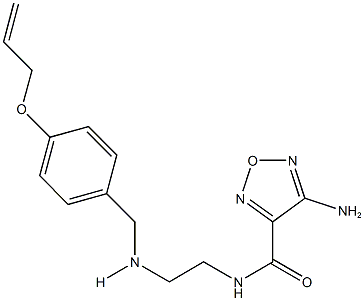 N-(2-{[4-(allyloxy)benzyl]amino}ethyl)-4-amino-1,2,5-oxadiazole-3-carboxamide Struktur