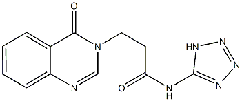 3-(4-oxo-3(4H)-quinazolinyl)-N-(1H-tetraazol-5-yl)propanamide Struktur