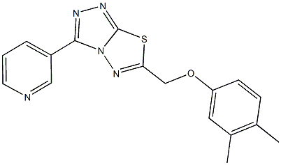 3,4-dimethylphenyl [3-(3-pyridinyl)[1,2,4]triazolo[3,4-b][1,3,4]thiadiazol-6-yl]methyl ether Struktur