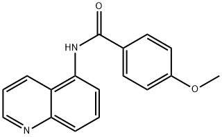 4-methoxy-N-(5-quinolinyl)benzamide Struktur