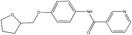 N-[4-(tetrahydro-2-furanylmethoxy)phenyl]nicotinamide Struktur