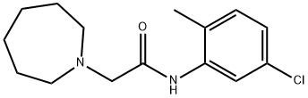 2-(1-azepanyl)-N-(5-chloro-2-methylphenyl)acetamide Struktur