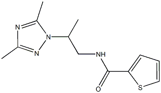 N-[2-(3,5-dimethyl-1H-1,2,4-triazol-1-yl)propyl]-2-thiophenecarboxamide Struktur