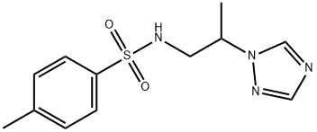 4-methyl-N-[2-(1H-1,2,4-triazol-1-yl)propyl]benzenesulfonamide Struktur