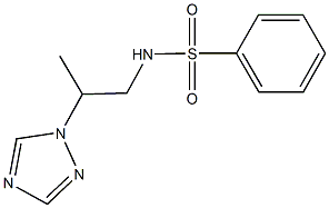 N-[2-(1H-1,2,4-triazol-1-yl)propyl]benzenesulfonamide Struktur