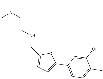 N-{[5-(3-chloro-4-methylphenyl)-2-furyl]methyl}-N-[2-(dimethylamino)ethyl]amine Struktur