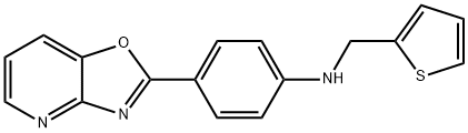 N-(4-[1,3]oxazolo[4,5-b]pyridin-2-ylphenyl)-N-(2-thienylmethyl)amine Struktur