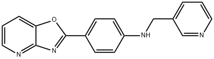 N-(4-[1,3]oxazolo[4,5-b]pyridin-2-ylphenyl)-N-(3-pyridinylmethyl)amine Struktur