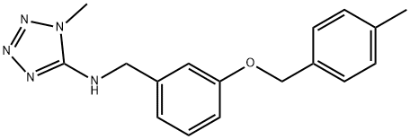 N-{3-[(4-methylbenzyl)oxy]benzyl}-N-(1-methyl-1H-tetraazol-5-yl)amine Struktur