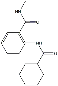 2-[(cyclohexylcarbonyl)amino]-N-methylbenzamide Struktur