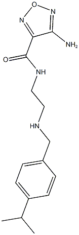 4-amino-N-{2-[(4-isopropylbenzyl)amino]ethyl}-1,2,5-oxadiazole-3-carboxamide Struktur