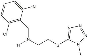 N-(2,6-dichlorobenzyl)-N-{2-[(1-methyl-1H-tetraazol-5-yl)sulfanyl]ethyl}amine Struktur